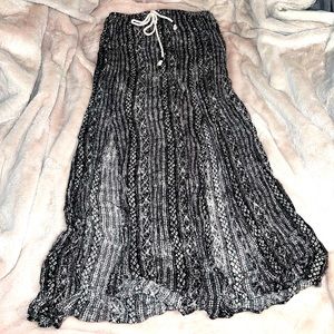 *Mossimo* double slit Gauze flowy Boho Maxi Skirt sz. Large